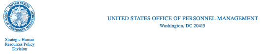 Office of the Director
United States
Office of Personnel Management
Washington, DC 20415-1000