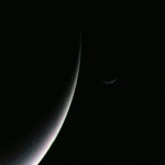 Parting view of Neptune and moon Triton (Photo: NASA/JPL)