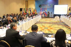 Attendees at the annual meeting of the Inter-American Competitiveness Network (RIAC), which was held during the Americas Competitiveness Forum in Santo Domingo, Dominican Republic. Delegates approved the Santo Domingo Consensus, a set of 10 policy objectives designed to promote a more competitive and prosperous region. (photo courtesy RIAC)