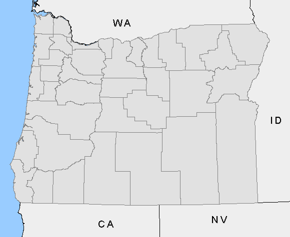 [map image displaying counties that are labeled incident count]