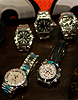Counterfeit Rolex watches were displayed at the dedication and open house of the National Intellectual Property Rights Coordination Center in Arlington, VA.