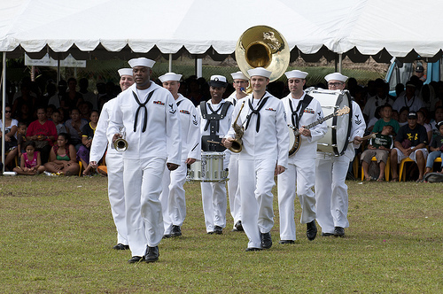 US Navy 7th Fleet Band March by)