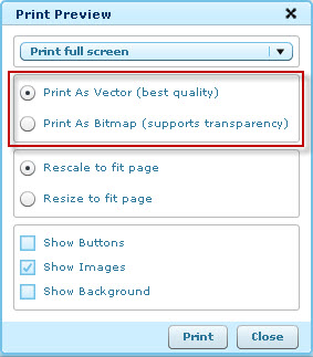 Screenshot of the Print Preview window.