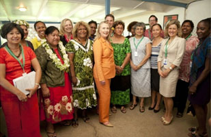 Family photo with the participants of the Gender Dialogue event