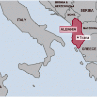 Map of Albania