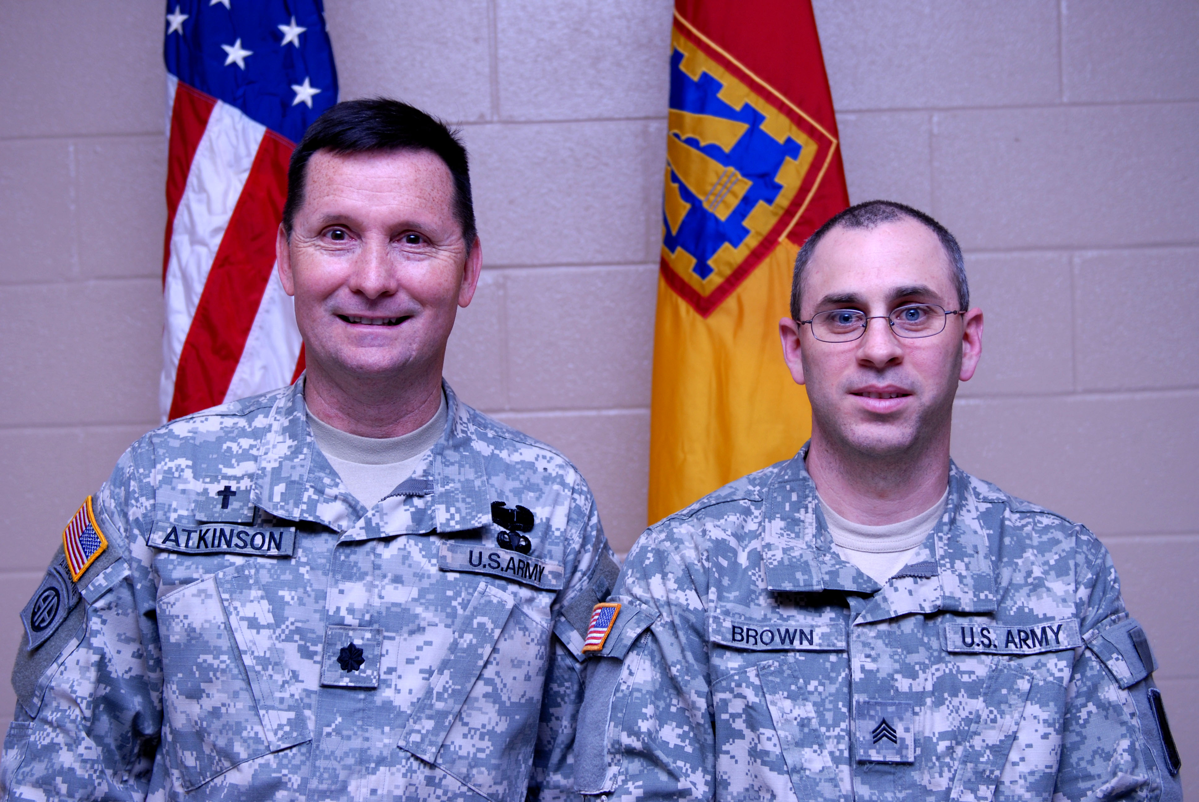 Brigade Chaplain and assistant