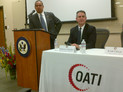 Congressman Keith Ellison (MN-5) and Under Secretary Francisco SÃ¡nchez take questions from local companies during a business round table event in Minn