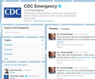 Image of CDCemergency Twitter page