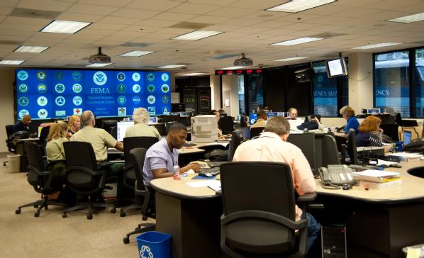 The FEMA Region IV Regional Response Coordination Center has been activated. The RRCC puts all key emergency personnel needed to initiate response to a disaster in a unified center for federal agencies to deploy assets and work with state emergency managers until a field office can be established. FEMA/Tim Burkitt