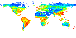 Modeled Standard Deviation of Net Primary Productivity - One Degree Resolution