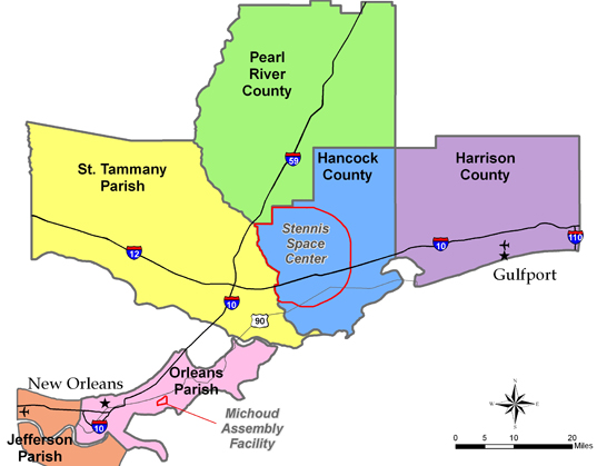 Stennis Space Center Map Directions