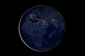 City Lights of Africa, Europe, and the Middle East