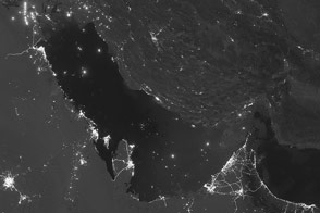 Moon Phases Over the Persian Gulf