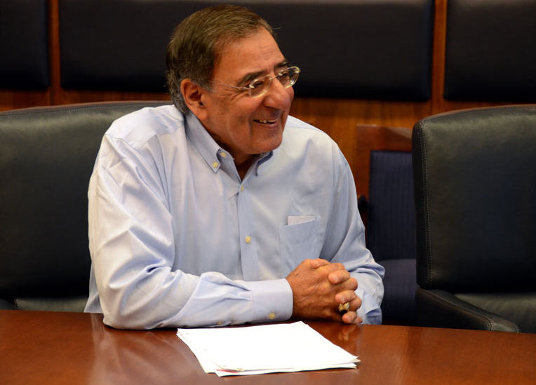 CIA Director Leon E. Panetta smiles in his command center at CIA Headquarters after giving the “go” order to carry out the operation against Usama Bin Ladin on May 1, 2011.