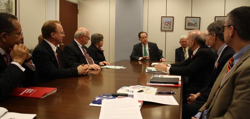Photo: Great to hear from Pennsylvania's Commission for Community Colleges for ideas on ensuring access to higher education in PA. Thanks for coming by!