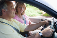 couple in car