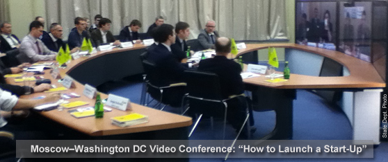 Moscow-Washington DC video conference: “How to Launch a Start-Up” 
