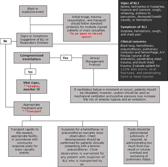 Blast Lung Injury Management Protocol