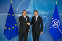 Left to right: The President of the European Commission, José Manuel Barroso and NATO Secretary General Anders Fogh Rasmussen