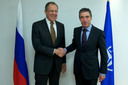 The Minister of Foreign Affairs of the Russian Federation, Sergey Lavrov and NATO Secretary General Anders Fogh Rasmussen