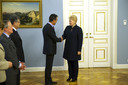 NATO Secretary General Anders Fogh Rasmussen meets with the President of Lithuania, Dalia Grybauskaite