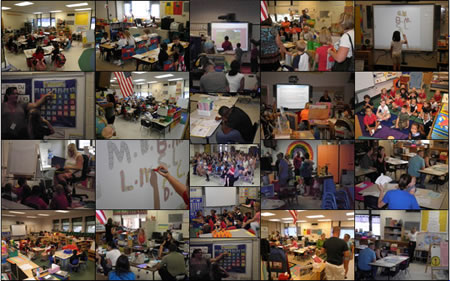 collage of school activities