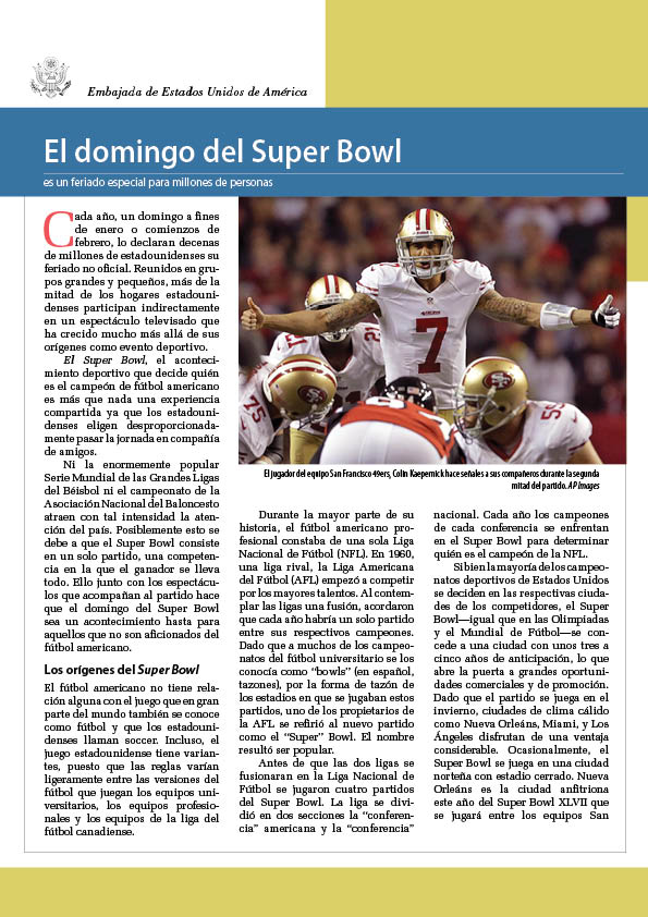 El domingo del Super Bowl es un feriado especial para millones de personas