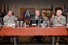 FORT MCPHERSON, Ga. (April 12, 2010) - (Right to left) Lt. Gen. William G. Webster, Third Army Commander, briefs Honorable Joseph W. Westphal, undersecretary of the Army, and Gen. Charles C. Campbell, U.S. Army Forces Commander (FORSCOM), during their visit to Third Army’s  headquarters at Fort McPherson, Ga., April 12. The meeting marked Westphal’s second visit to the command, after an initial tour at Third Army’s Kuwait-based headquarters, Camp Arifjan, in November 2009. Photo by Cpl. Alex Godinez, Third Army Public Affairs. VIRIN: 100412-A-5539G-033