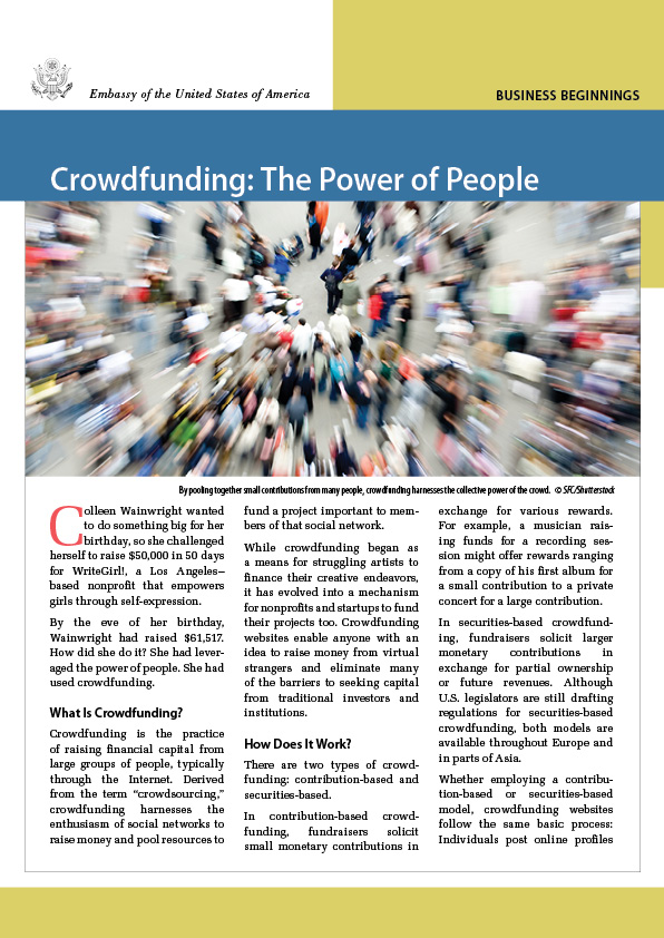 Crowdfunding: The Power of People