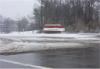 Snow covered roads evident on NC State's Centennial Campus