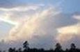 Photo taken at approximately 8:15 PM EDT on July 14, 2004 looking West-Northwest from North Raleigh - Click to enlarge