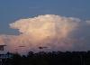 A large thunderstorm viewed from Mebane, NC - Click to enlarge