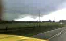 still image from Randleman Tornado video taken by Ashley Lemons