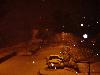 Snow falling near the NWS office before daybreak - photo courtesy of Jonathan Blaes - Click to enlarge