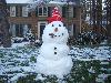 Wet snow produced good conditions for making snow men - photo courtesy of Jonathan Blaes - Click to enlarge