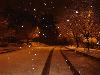 Snow falling near the NWS office before daybreak - photo courtesy of Jonathan Blaes - Click to enlarge