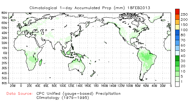 1-day Normal Precipitation (millimeters)