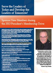 Click here to view the 2013 President’s Membership Drive