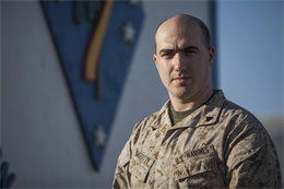 Corporal Kenneth Nageotte, a chemical, biological, radiological, and nuclear specialist with Regimental Combat Team 7 and native of Redlands, Calif., served on Marine Security Guard duty in Latvia and Egypt, and now plans to exit the Marine Corps to get his degree and go back to Latvia as a civilian security expert. â€œHe embodies our core values and truly lives his life as Marines should,â€ said Chief Warrant Officer 3 William Orr, the chemical, biological, radiological, and nuclear defense officer with RCT-7.  "He is aware of what the title he's earned represents, and he approaches every day as if he were trying to earn that title, over and over again. Nageotte will likely transition back to the civilian sector after his obligation is complete, but he will continue to represent our Corps well into the future, regardless of where he may find himself."