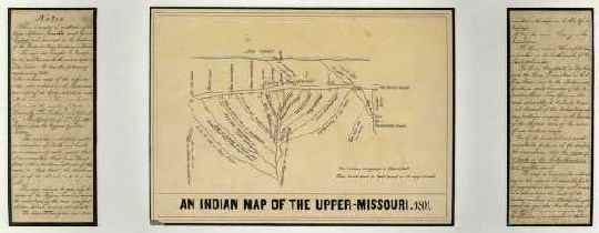 An Indian Map of the Upper-Missouri, 1801.