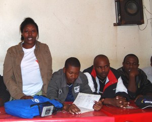 Members of the Kifaru Youth Group