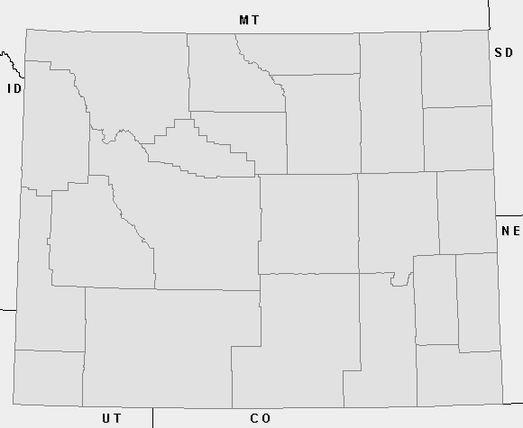 [map image displaying counties that are labeled incident count]