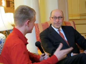 Scholastic Kids Press Corps Journalist Daniel Wetter Interviews the Ambassador