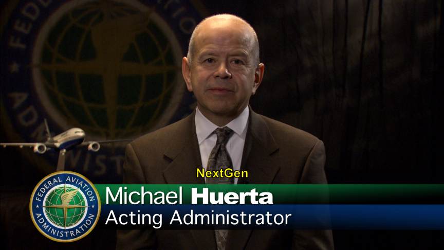 Michael Huerta, FAA Acting Administrator, introduces i2i