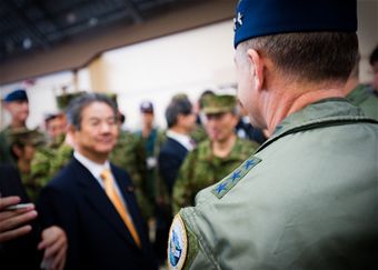 Japan Minister of Defense visits Yokota
