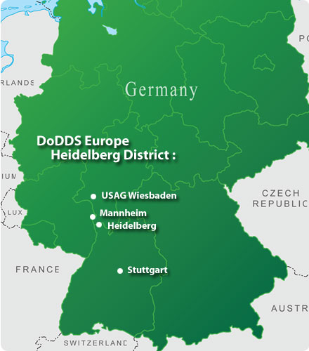 Heidelberg District Map