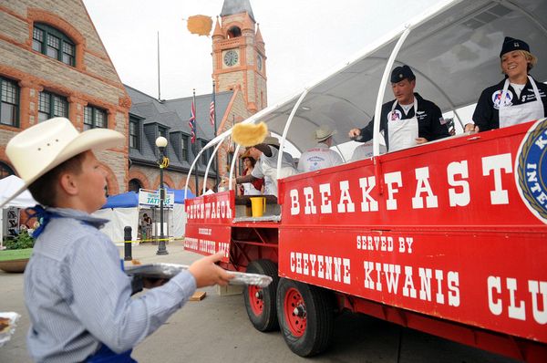 Thunderbirds Serving Pancakes