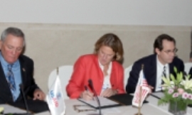 OPIC President and CEO Elizabeth Littlefield joined with U.S. Ambassador to Jordan Stuart Jones, and Acting USAID Mission Director Kevin Rushing and Dr. Saleh Kharabsheh, Secretary General of the Ministry of Planning and International Cooperation