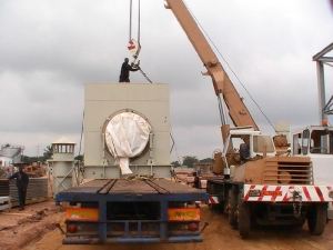 One of Combustion Associates 80 MW power plants being assembled in Benin, West Africa (Photo Combustion Associates, Inc.) 