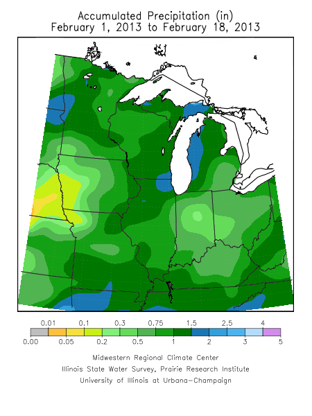 Current month's precip